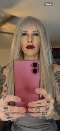 Customer photo review of Blanch Full Volume Hair Topper