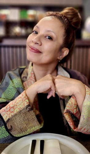 Customer photo review of The Ladhiya Quilted Patchwork Kantha Jacket