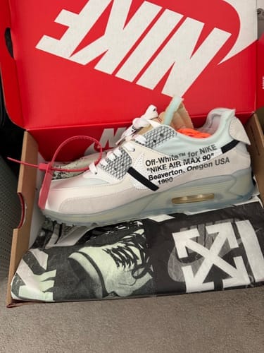 Customer photo review of Off-White x AM90 'Ice'