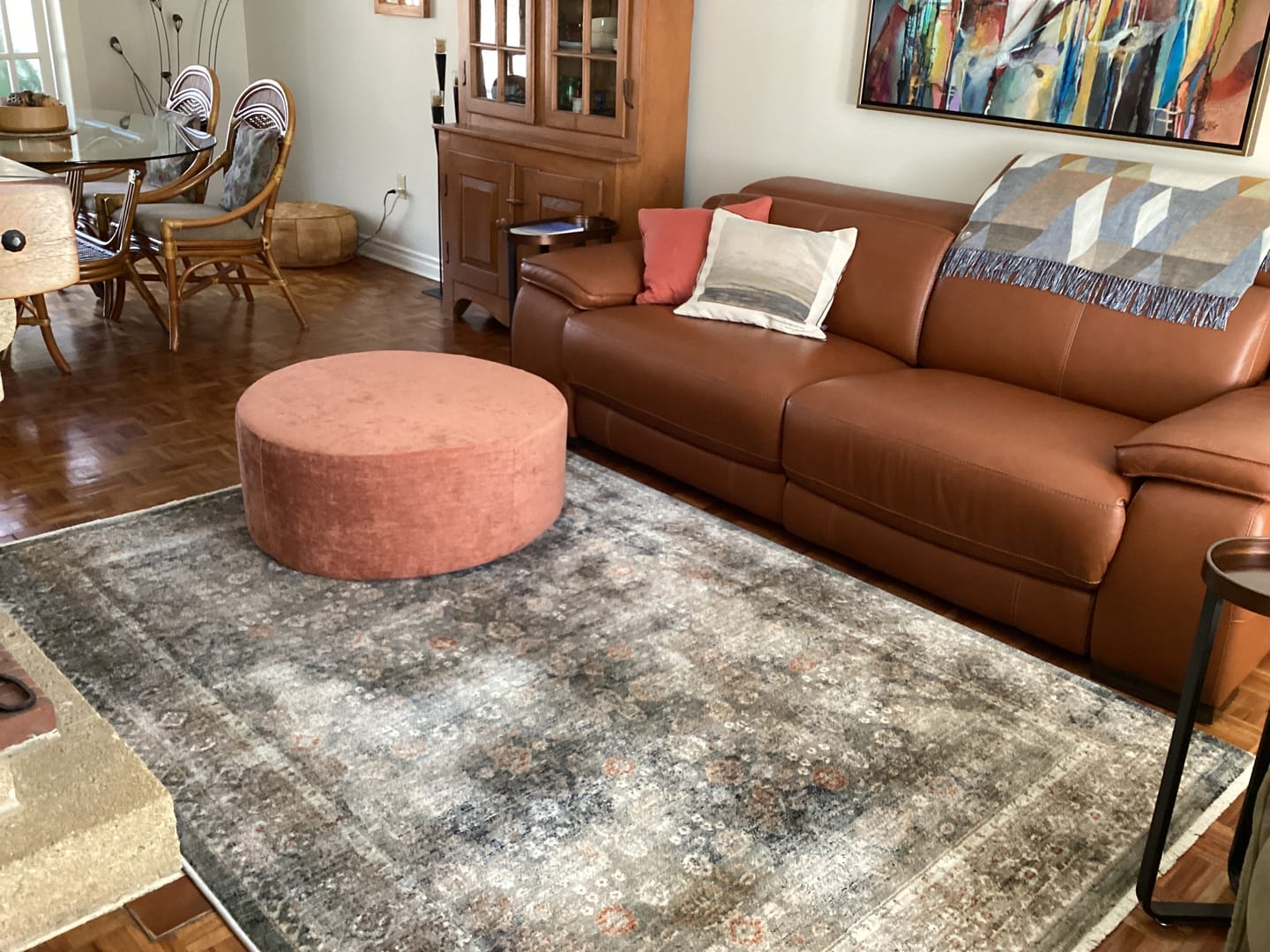 Customer photo review of C8 Round Pouf Ottoman