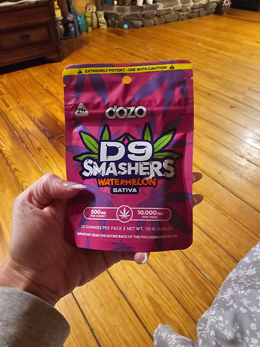 Customer photo review of D9 Smashers Gummies | 500mg per gummy