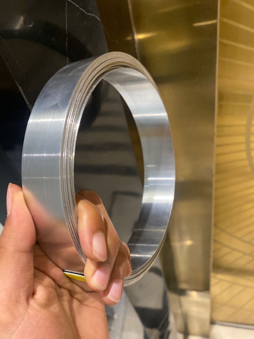 Customer photo review of High-Grade Aluminium Metal Strip – Vastu Remedy for North-West Bathroom & Staircase Corrections | Ideal for Walls, Floors & Lightweight Installations | 0.5 & 1 mm Thickness | 8-100 Ft Lengths