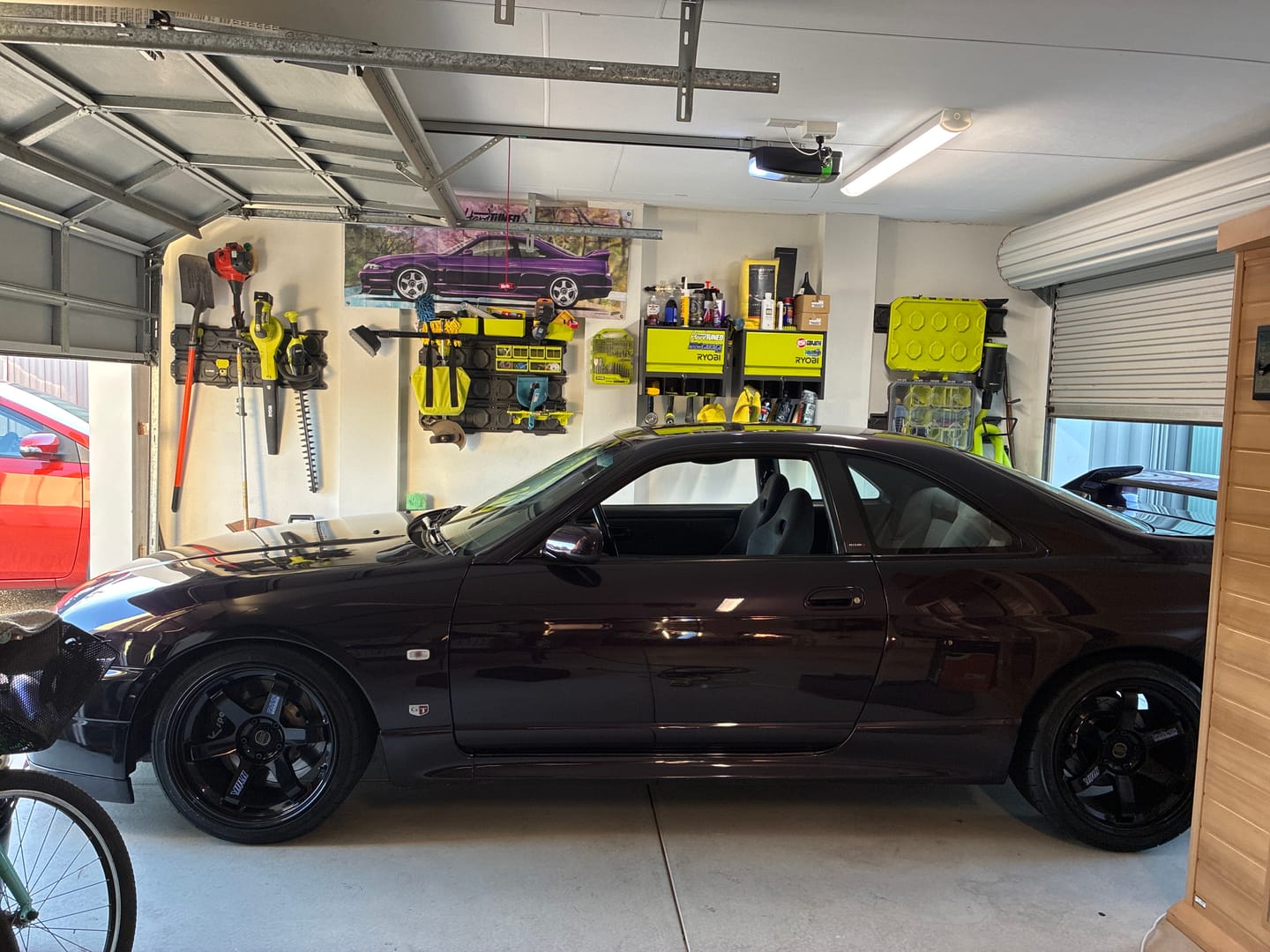 Customer photo review of Nissan Skyline R33 GTR Garage Flag