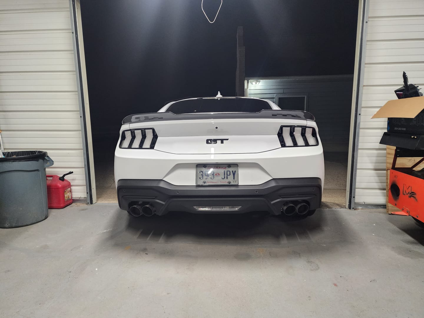 Customer photo review of 2024-2026 Mustang S650 Euro Style Taillights Amber Turn Signal Sequential
