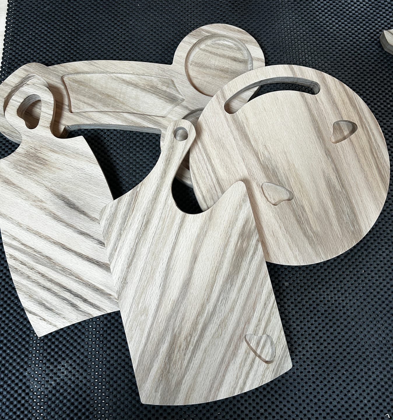 Customer photo review of Router Templates 4 Pack - Cheese Board Acrylic Templates