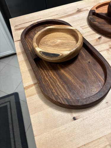Customer photo review of 15.5x7.75" Three Pocket Tray 03 Acrylic Router Template