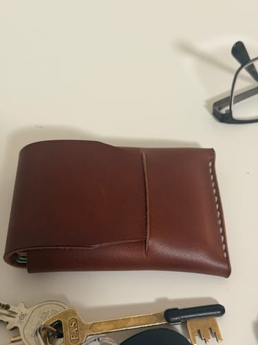 Customer photo review of Slimmad plånbok i äkta läder