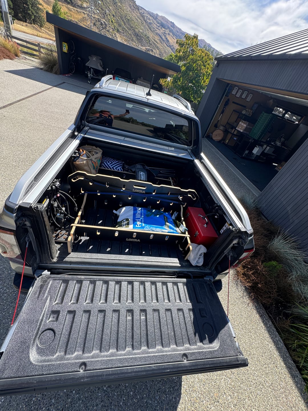 Customer photo review of Ute Tray Storage Divider - Toolbox & Drawer Alternative | LOKRA