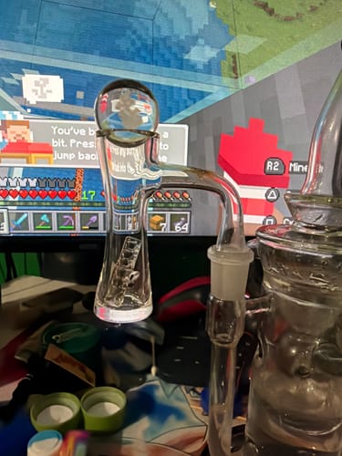 Customer photo review of AFM Whirlpool Quartz Dab Banger Set – 20mm Flat-Top Premium Quartz Nail Kit with Auto Spinners & Pearls
