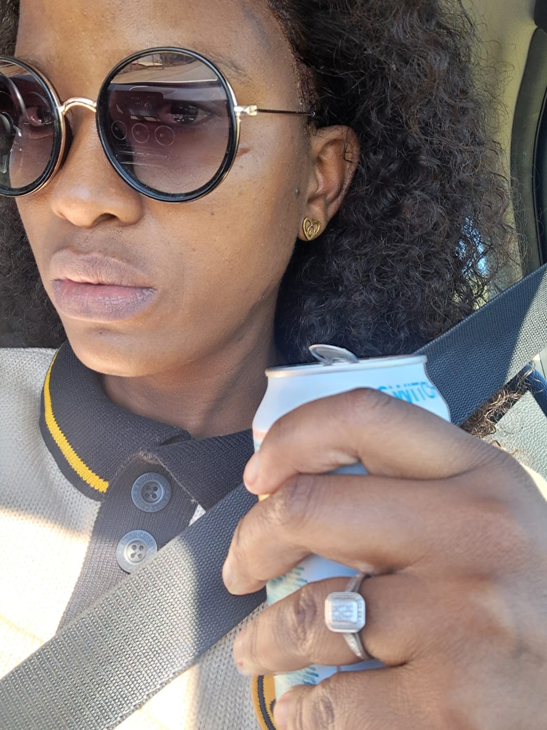 Customer photo review of Gold Thando Studs