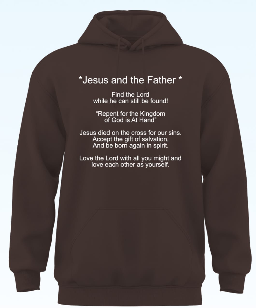 Customer photo review of AS Chocolate - Custom Hooded Sweatshirt