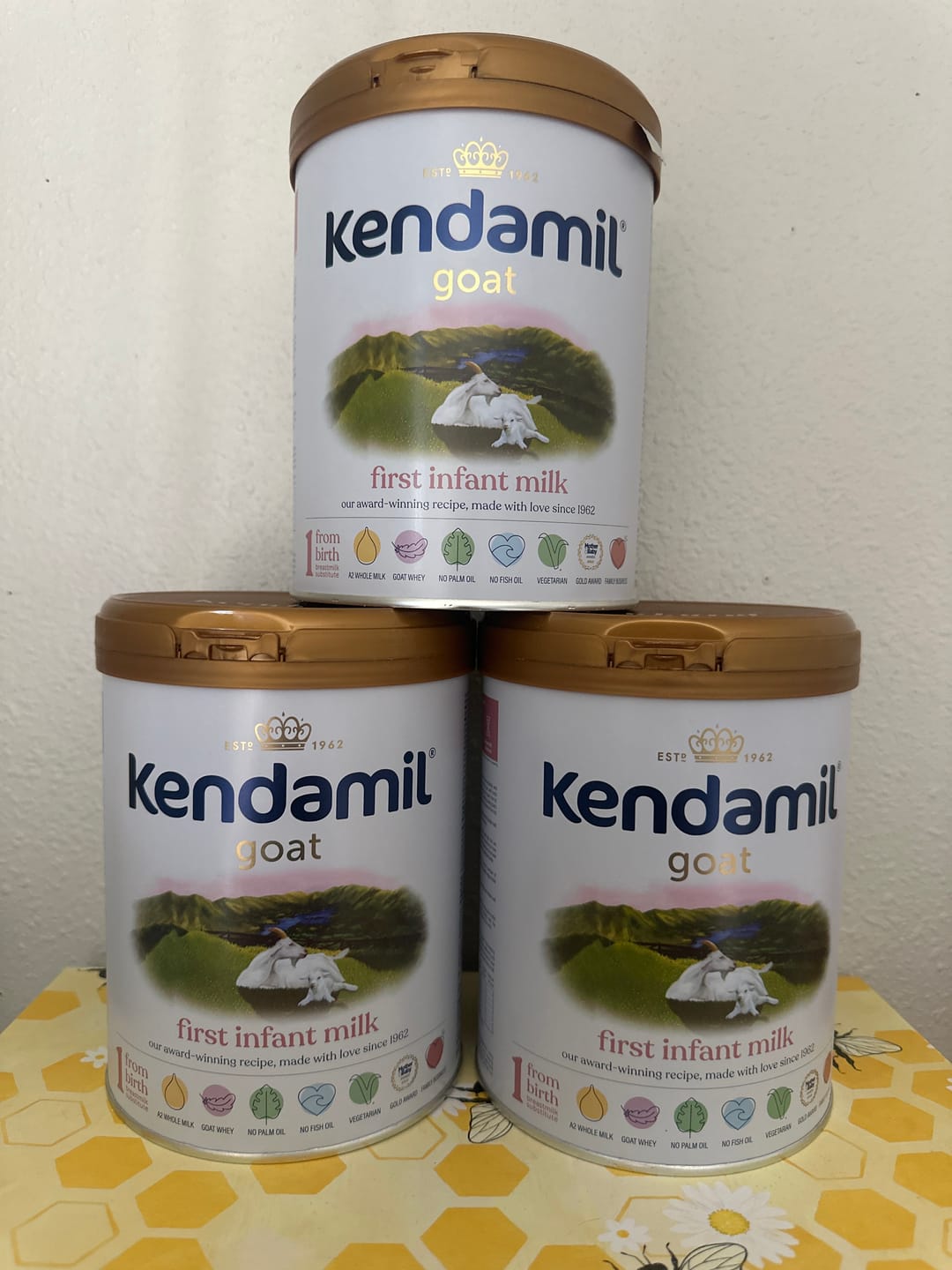 Customer photo review of Kendamil Stage 1 Goat Milk Baby Formula 800g