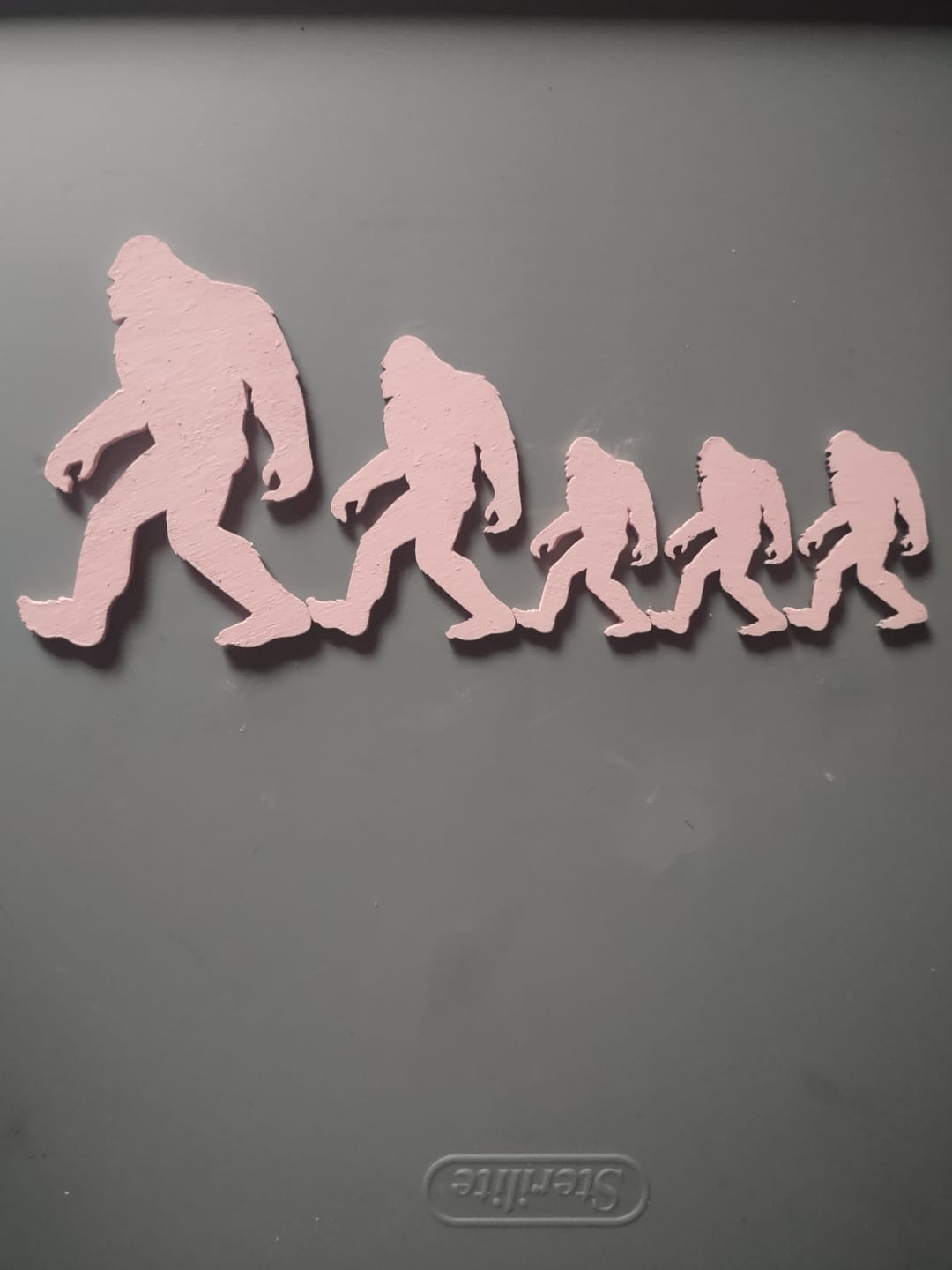 Customer photo review of Unfinished Wood Bigfoot Sasquatch Silhouette - Craft- up to 46" DIY