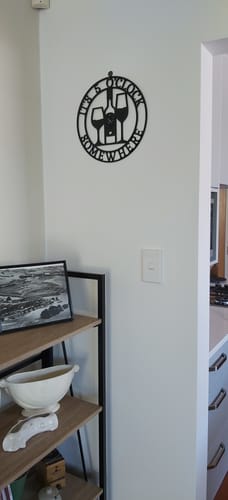 Customer photo review of It's 5 Somewhere Wall Art