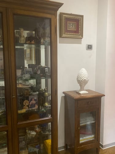 Customer photo review of Decorazione a Forma di Pigna in Ceramica Bianca Elegante