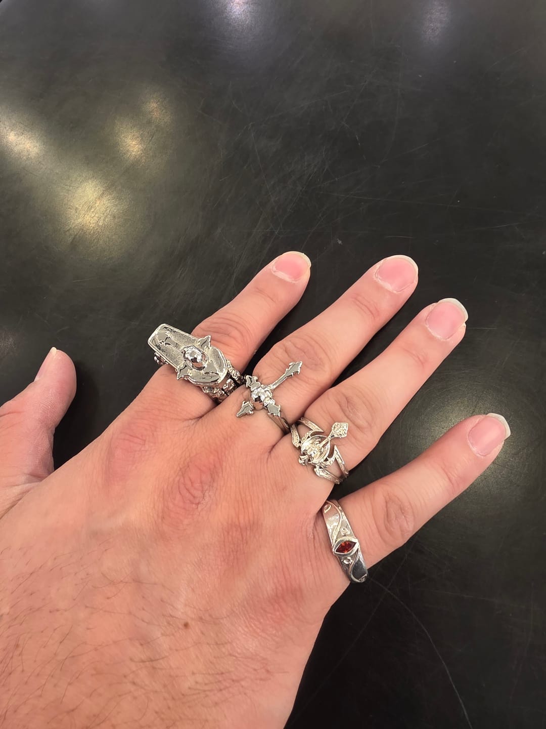 Customer photo review of BIRTHSTONE RING (JANUARY)