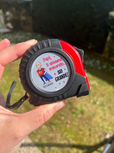 Customer photo review of Super Papà - Metro a nastro con stampa per Papà