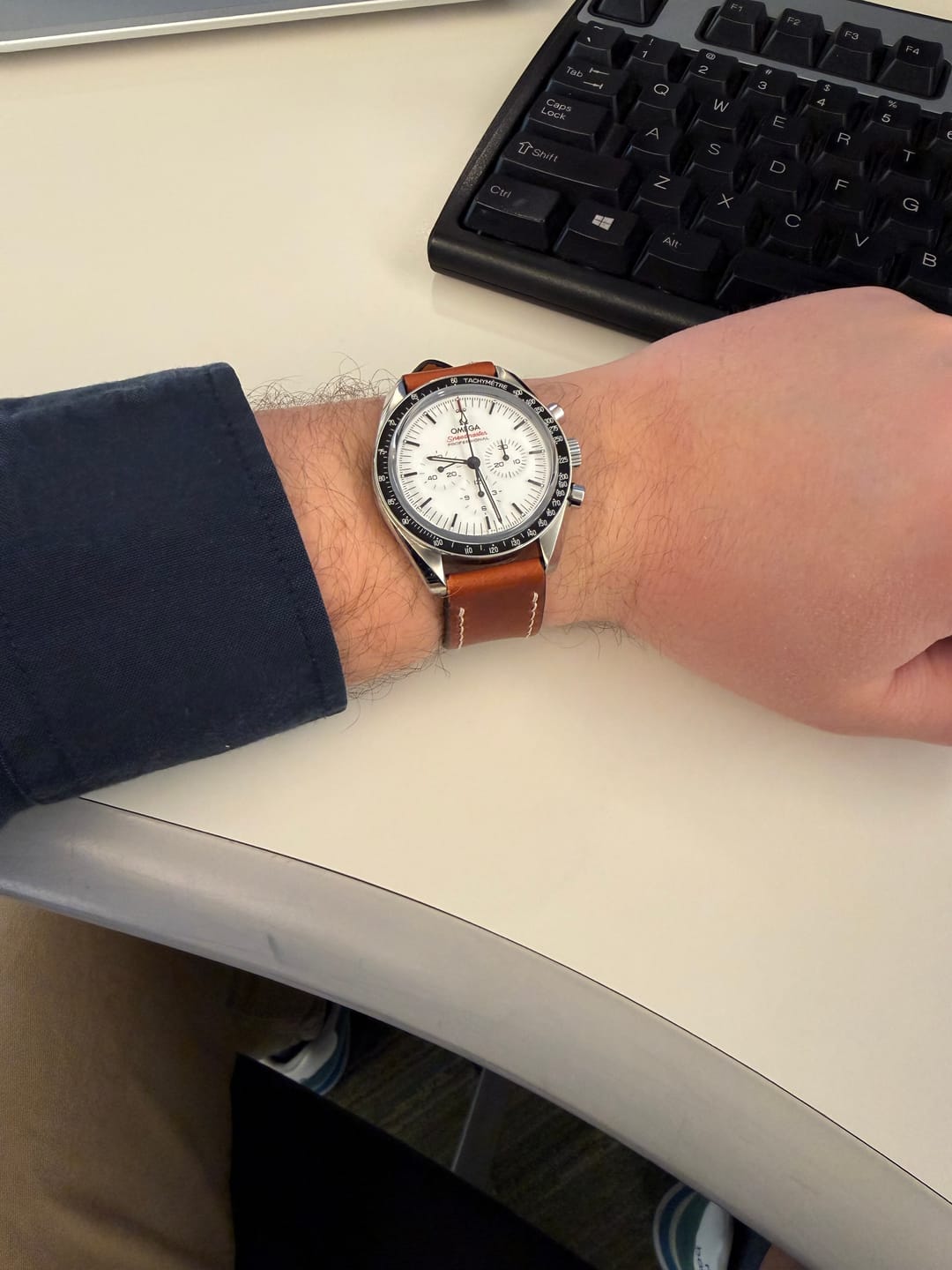 Customer photo review of Horween Burgundy Color 8 Chromexcel | Natural Thread