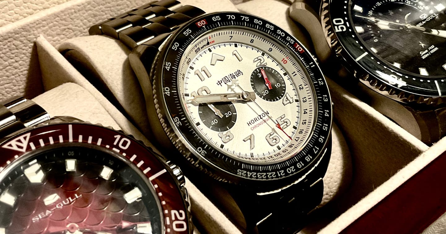 Customer photo review of Aviation Series Tachymeter Chronograph Titanium Alloy Watch 43mm