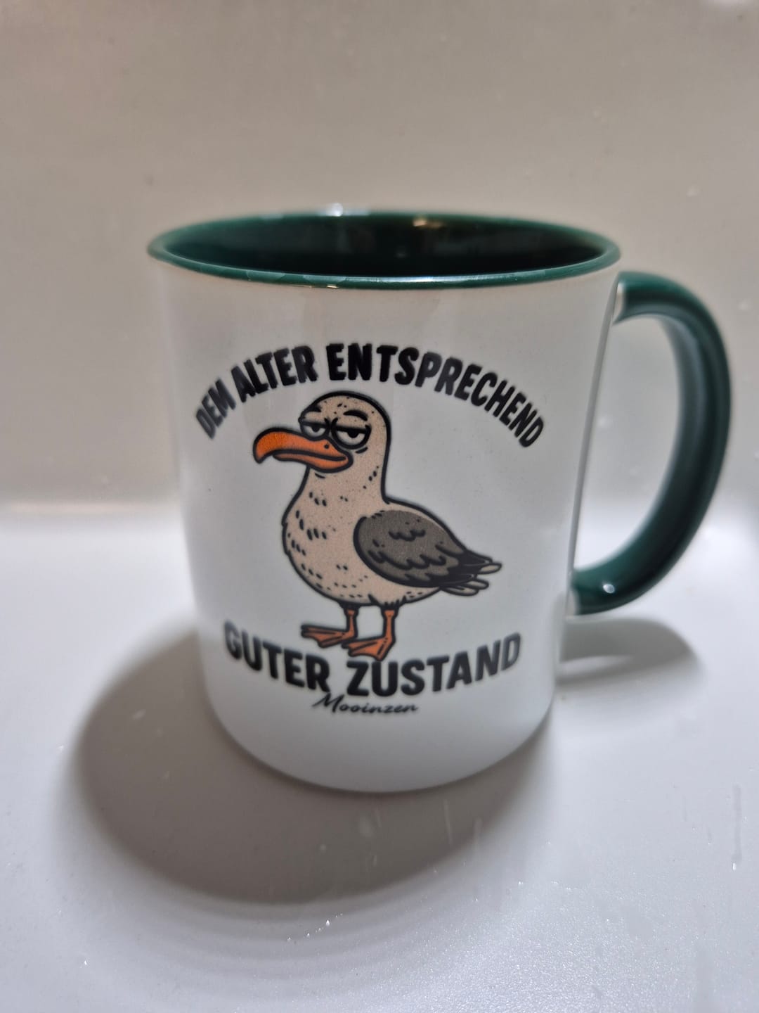 Customer photo review of Dem alter entsprechend guter Zustand · Keramiktasse Zweifarbig