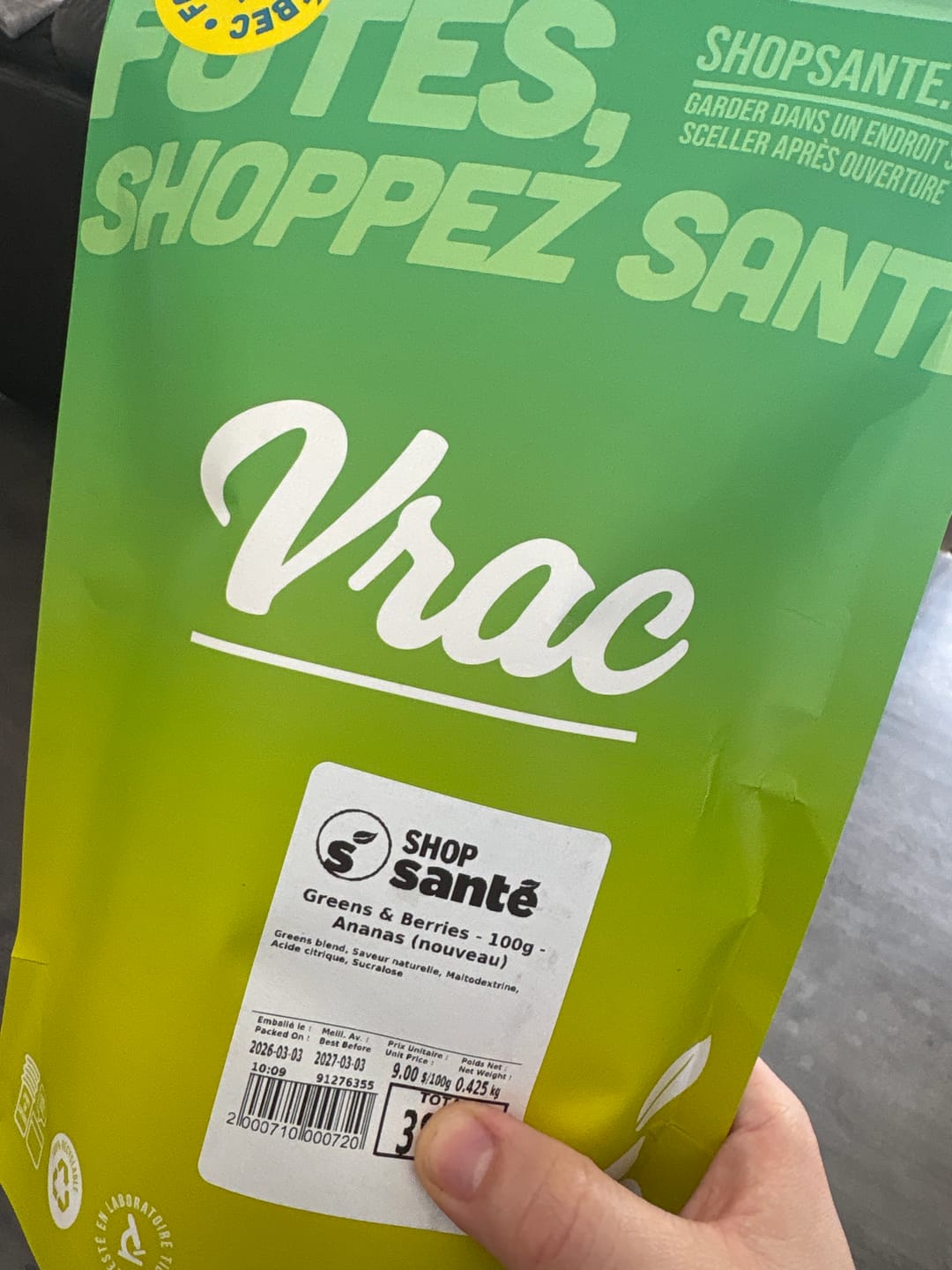 Customer photo review of VRAC - Greens & Berries - 100g