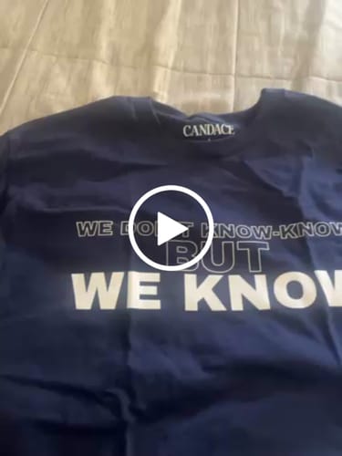 Customer video review of We Know T-Shirt