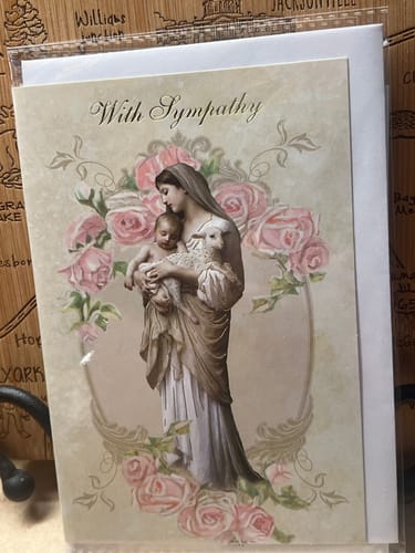 Customer photo review of Greeting Card - With Sympathy (N0266)