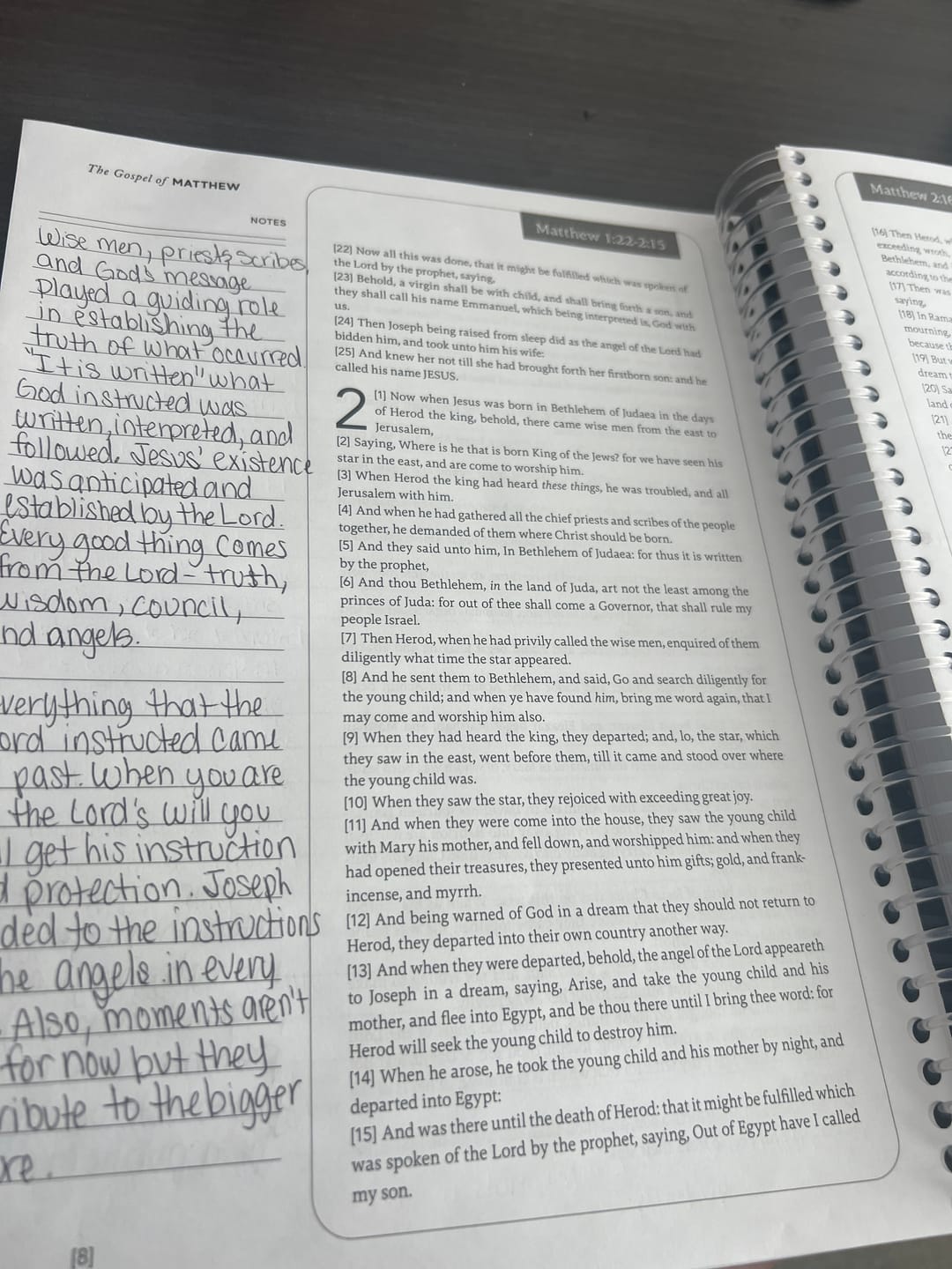 Customer photo review of Spiral Bible™ - KJV - New Testament - Floral