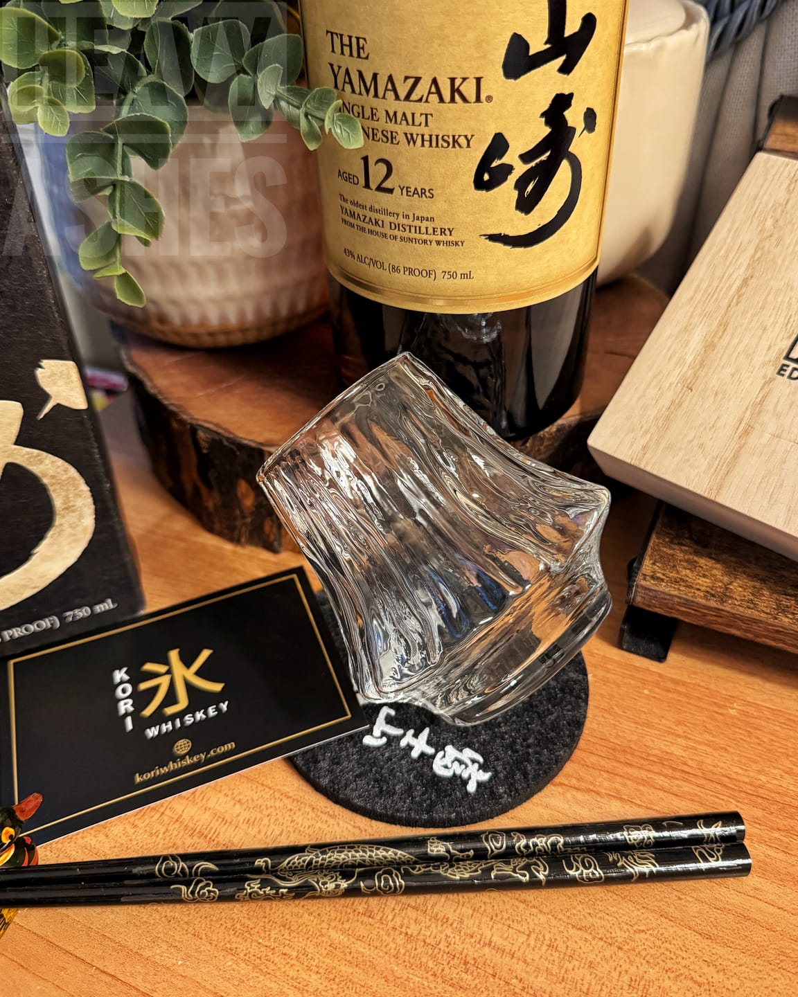 Customer photo review of Fuji - Handmade Japanese Whiskey Glass