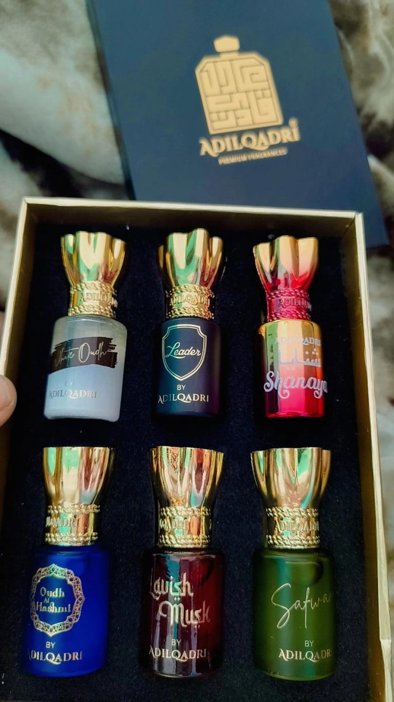 Customer photo review of Assorted Luxury Attar Perfume Gift Set (6 × 5.5Ml)