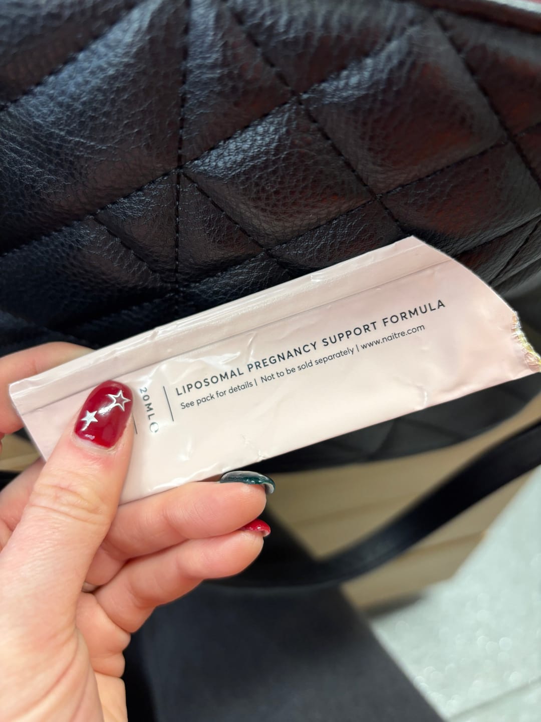 Customer photo review of Women's and Men's Liposomal Fertility Formulas