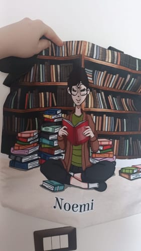 Customer photo review of Tipa da libri - Borsa shopper personalizzata