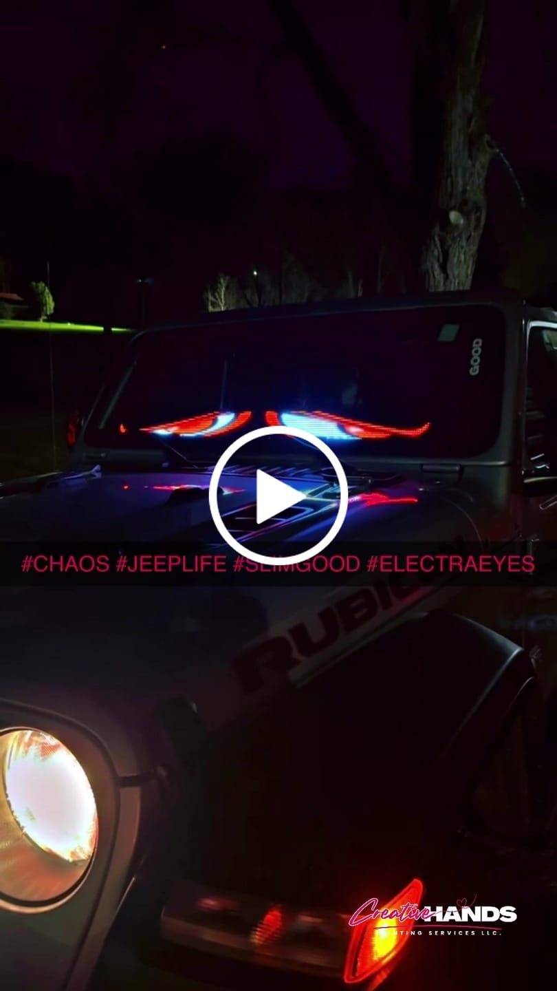 Customer video review of Electra Eyes - LED Animated Eyes