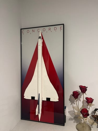Customer photo review of Wall Display Frames for LEGO® ICONS Concorde 10318