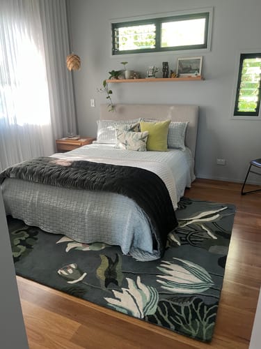 Customer photo review of Wedgwood Waterlily Midnight Pond Pure Wool Designer Rug