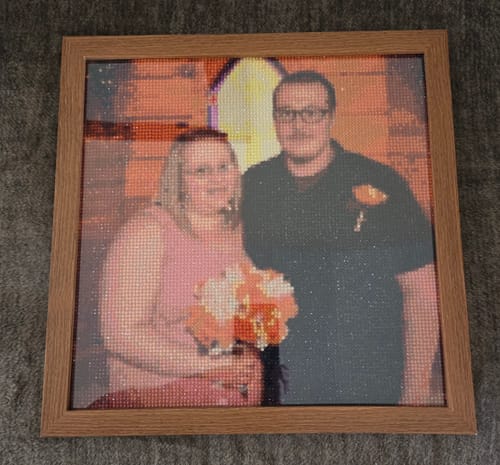 Customer photo review of Custom Diamond Painting Kit