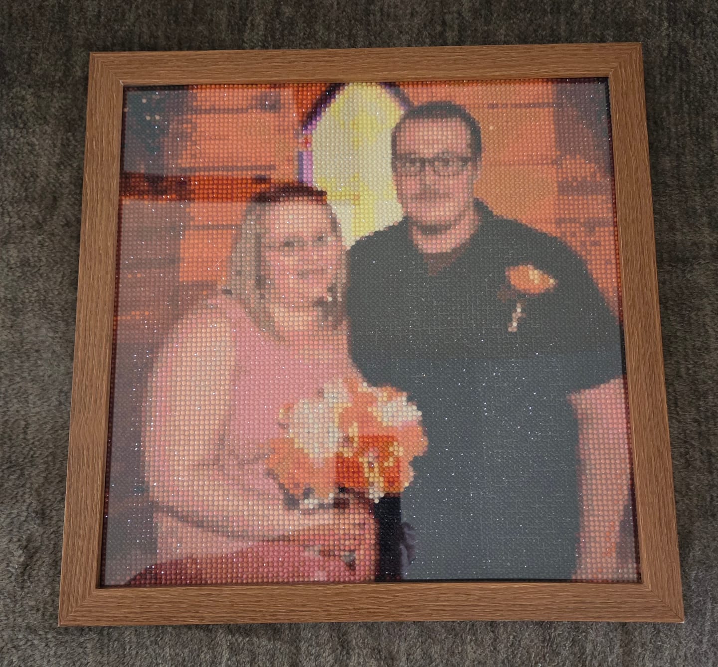 Customer photo review of Custom Diamond Painting Kit