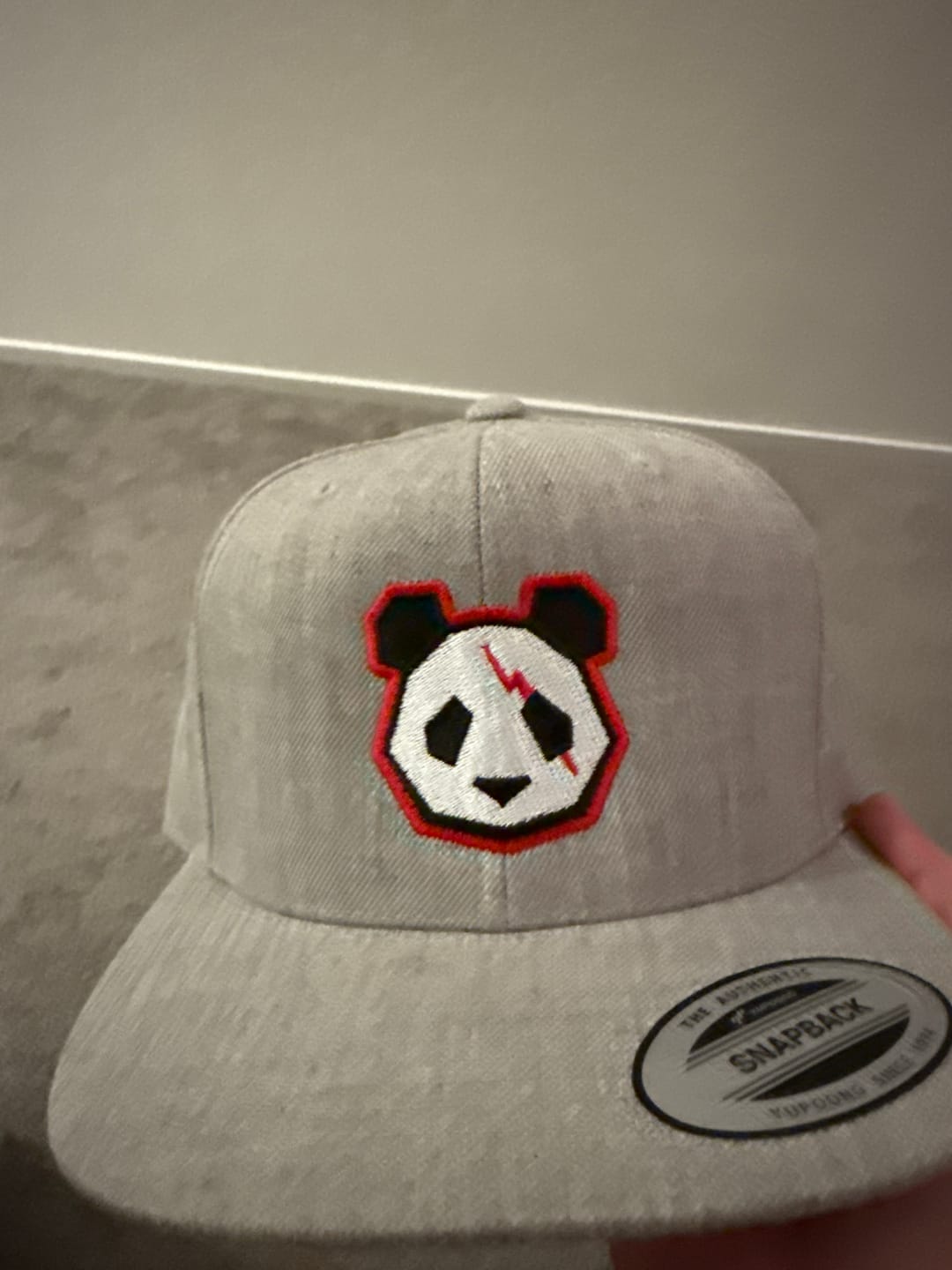 Customer photo review of Fierce Snapback Hat (Heather Gray)