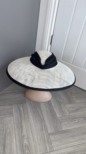 Customer photo review of UK Made Sinamay Wide Down Brim Hat Base 48x42cm - HA098