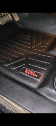Customer photo review of Rough Country M-21072 Floor Mats | FR & RR | OV Hump | Ext Cb | Chevy/GMC 1500/2500HD (07-14)