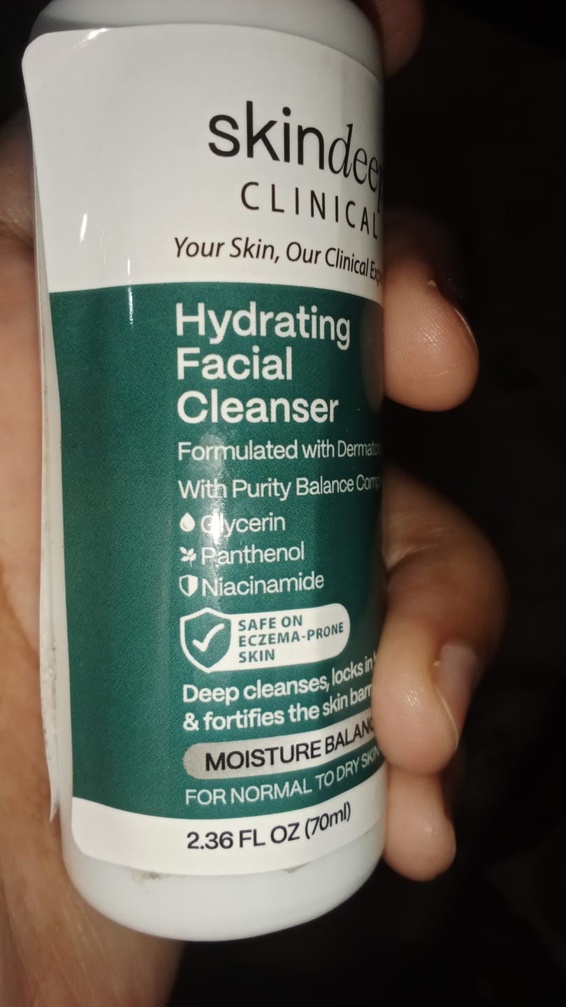 Customer photo review of Hydrating Facial Cleanser