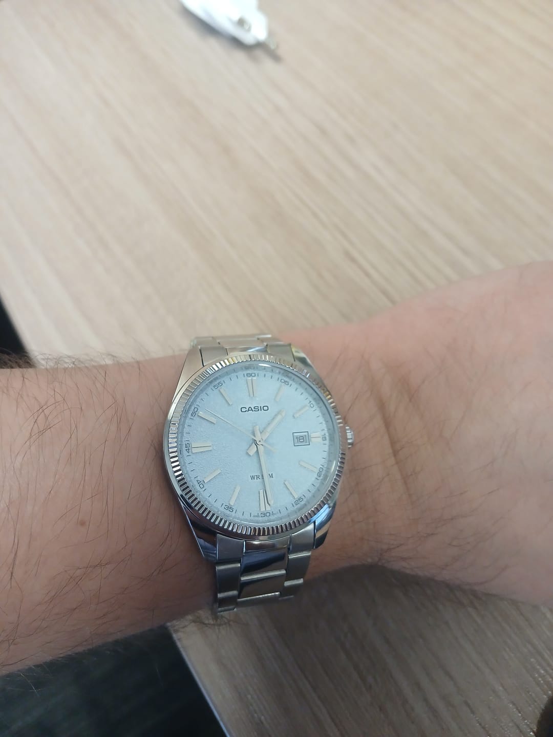 Customer photo review of Reloj Casio Análogo MTP-1302DA-2A2 Celeste 38,5mm
