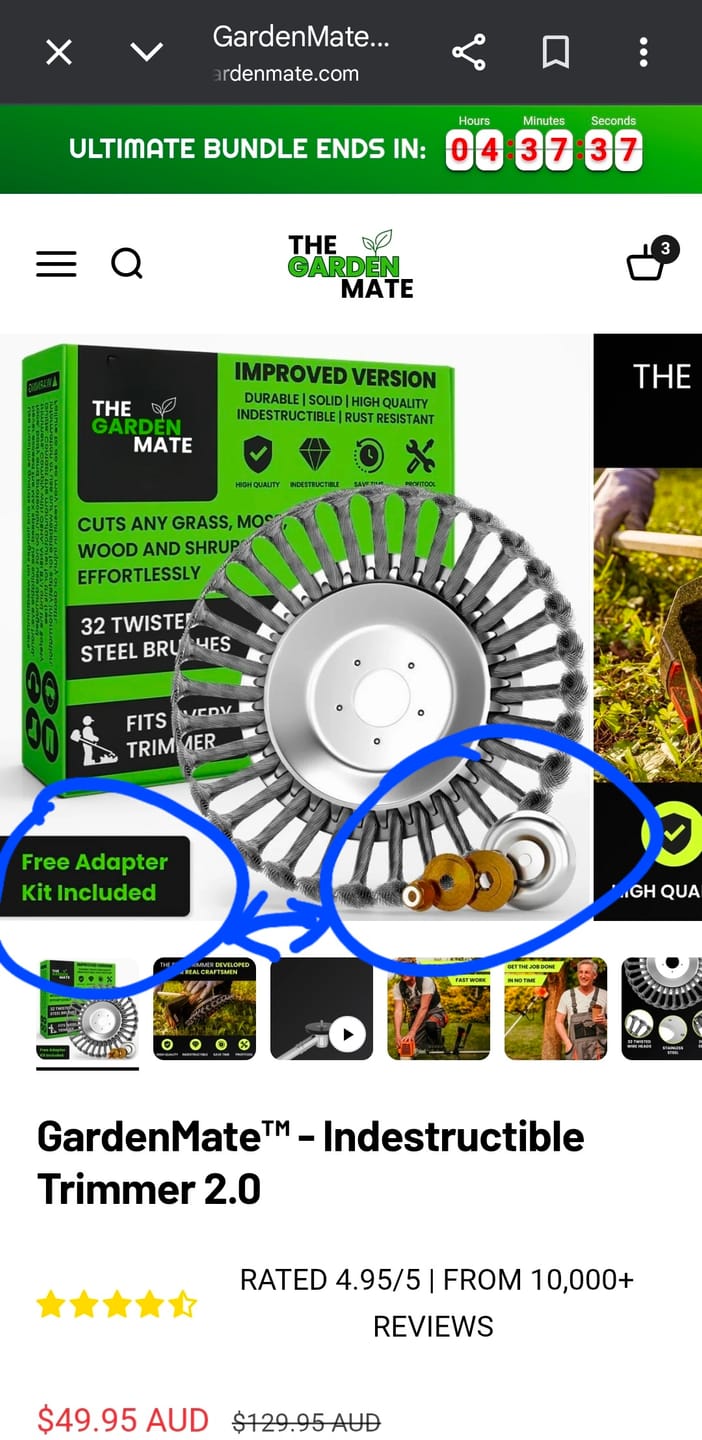 Customer photo review of GardenMate™ - Indestructible Trimmer 2.0