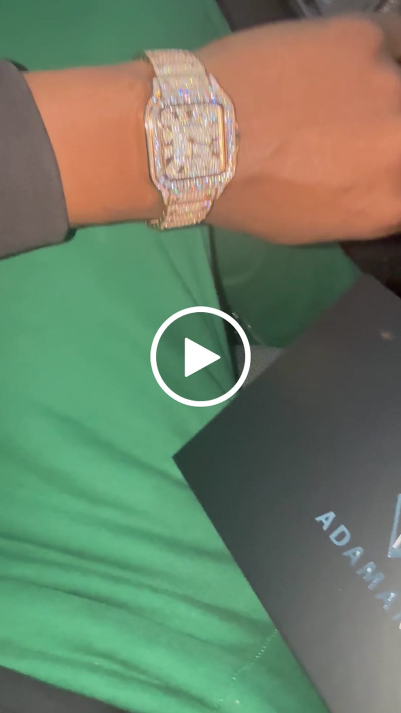 Customer video review of 42mm Paved VVS Diamond Watch - Rose Gold