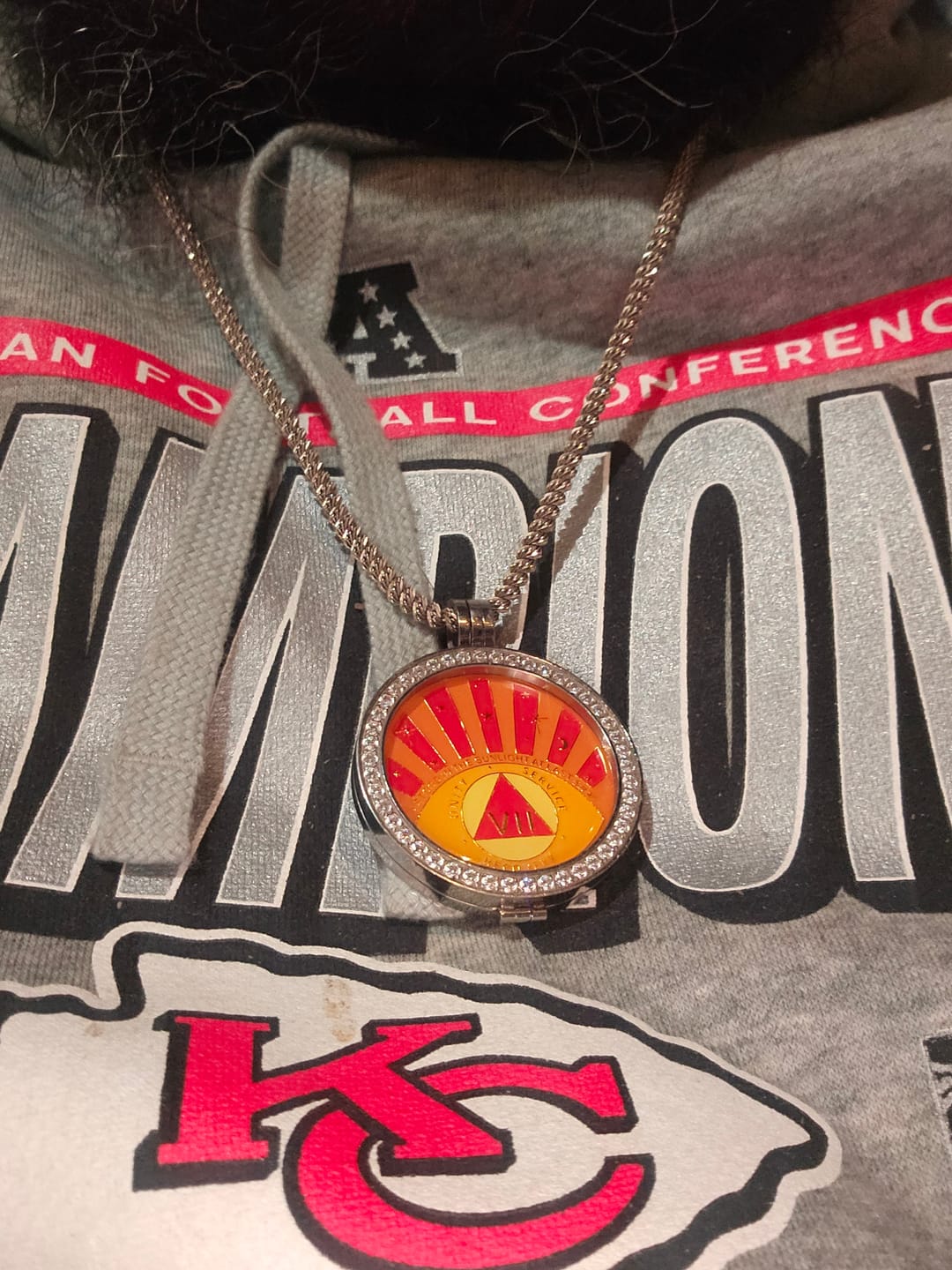 Customer photo review of Stood in the Sunlight 7 Year Specialty AA Recovery Medallion - Tri-Plated Seven Year Chip/Coin