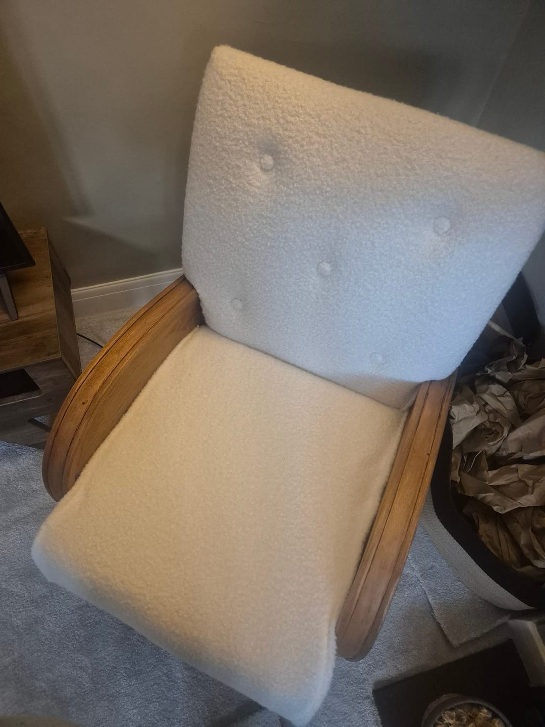 Customer photo review of Plain Boucle Fabric