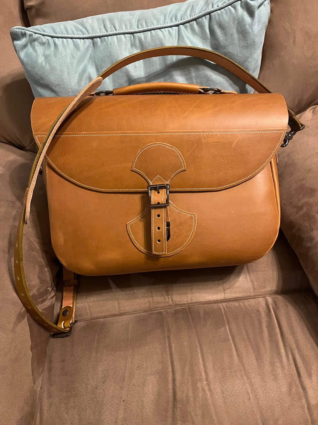 Customer photo review of No.88 | Leather Saddlebag Satchel Bag (Digital Pattern)