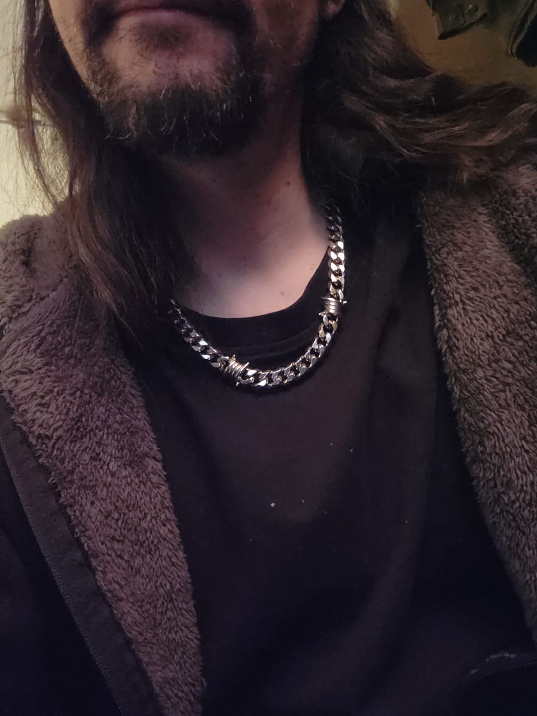 Customer photo review of 9mm Barb Wire Cuban Chain