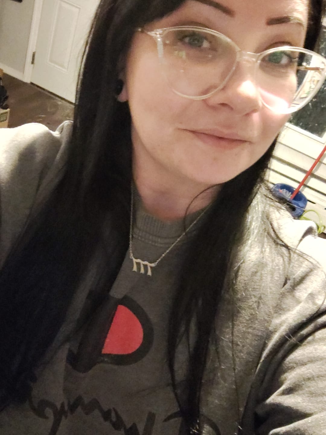 Customer photo review of ANGEL NUMBER NECKLACE