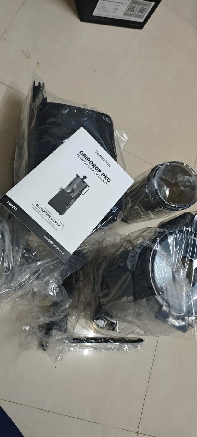 Customer photo review of Dripdrop Pro Cold Press Juicer